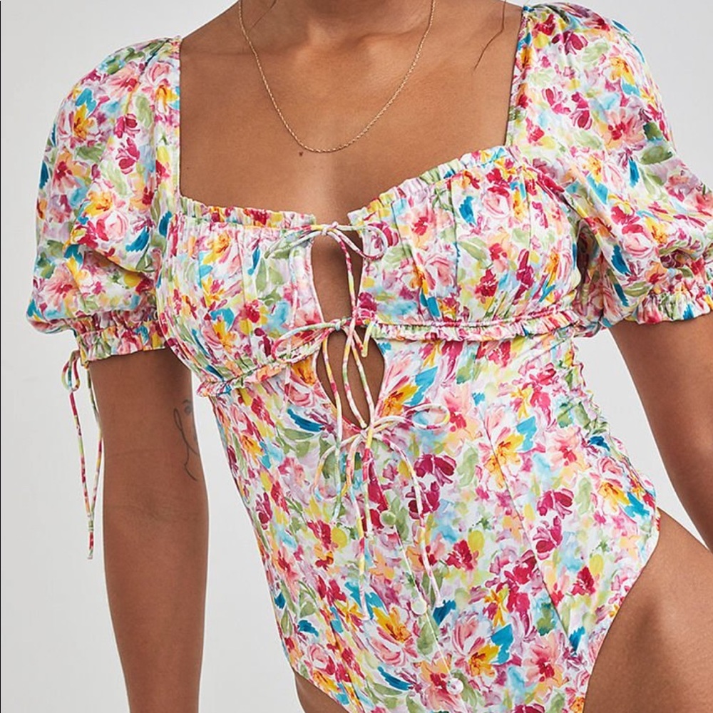 COPY - For Love & Lemons / Victoria’s Secret - Watercolor Bodysuit